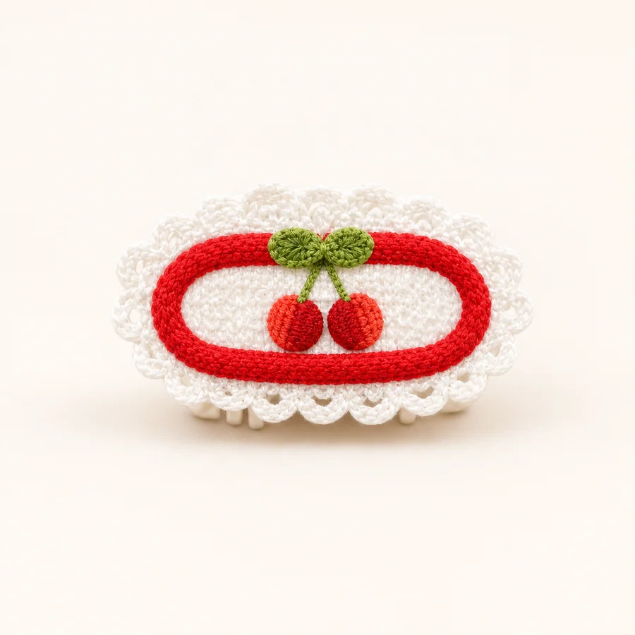 Cherry Lace Hair Claw from the ZHONGYI Kids Jewelry & Accessories collection